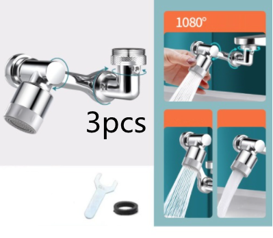 Rotating Dual-Mode Faucet Head – Splash-Proof & Easy Install