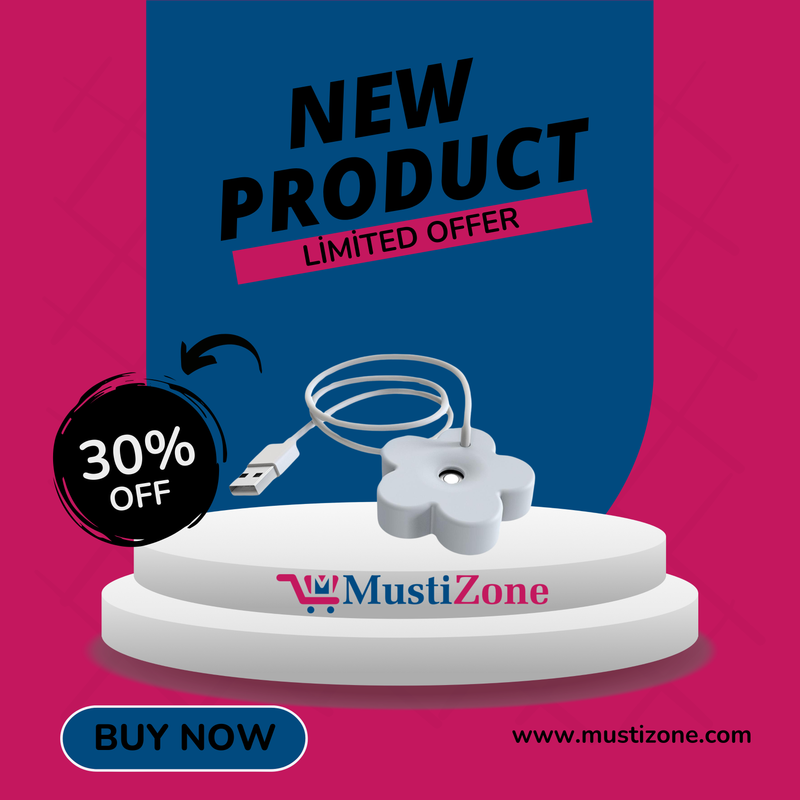 USB Mini Humidifier for Small Spaces – Portable & Quiet Air Moisturizer