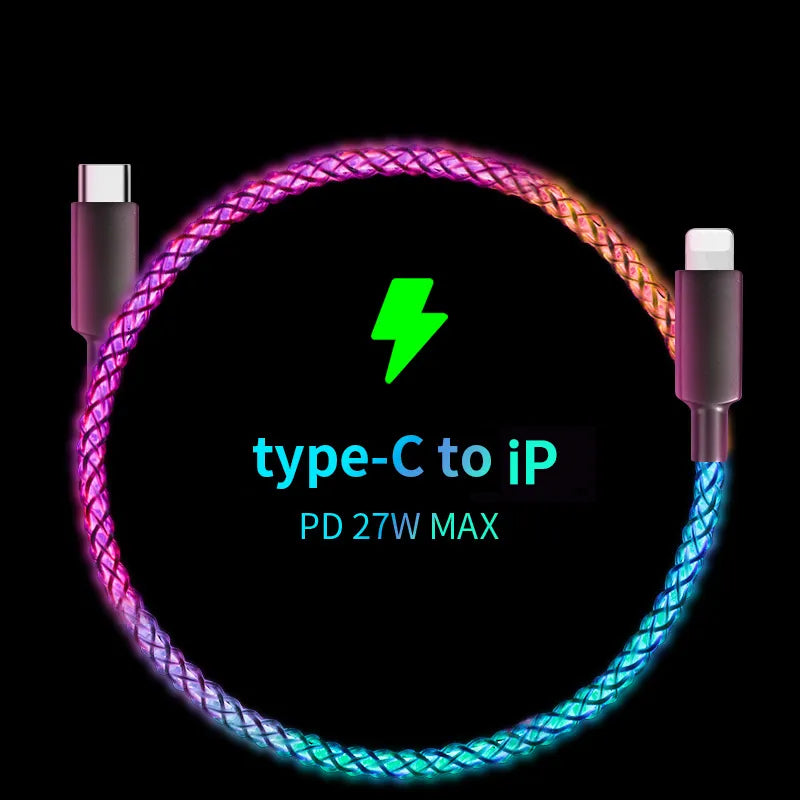 RGB Light Charging Cable – Fast, Durable, Stylish