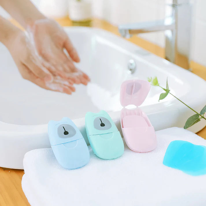 50 PCS Boxed Disposable Paper Soap MustiZone
