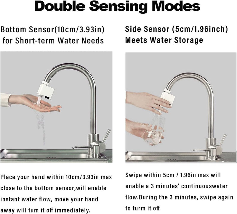 Smart Touchless Faucet Sensor – Water-Saving Auto Tap Adapter – MustiZone