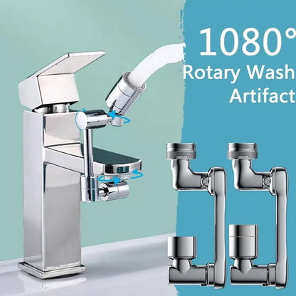 Rotating Dual-Mode Faucet Head – Splash-Proof & Easy Install