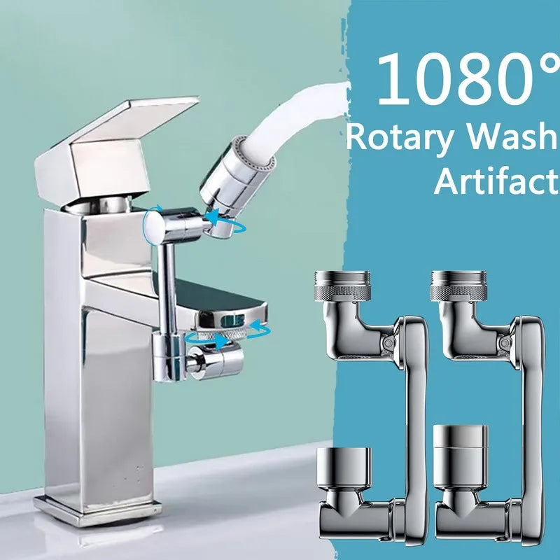 Rotating Dual-Mode Faucet Head – Splash-Proof & Easy Install