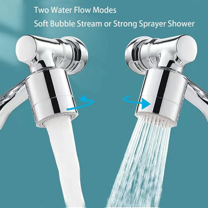 Rotating Dual-Mode Faucet Head – Splash-Proof & Easy Install