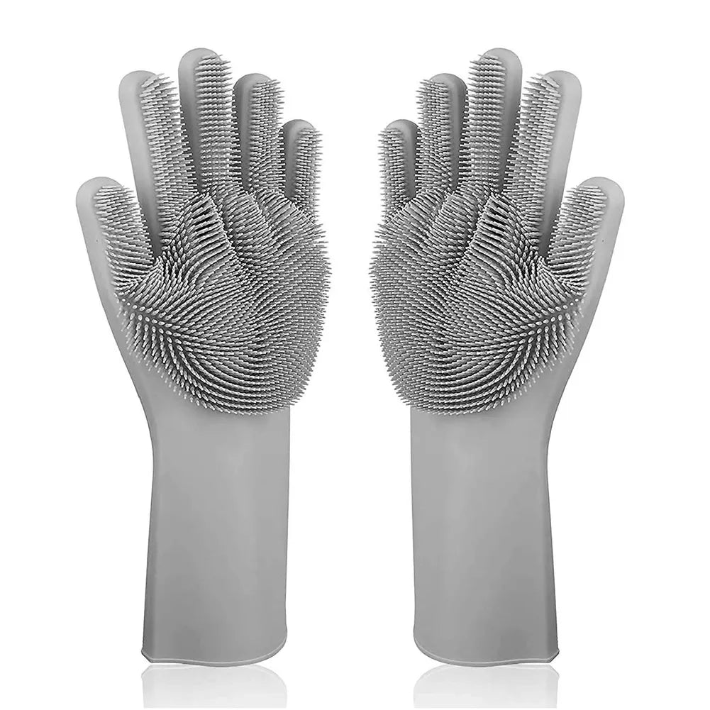 Multi-Purpose Silicone Cleaning Gloves | Dish & Pet Care