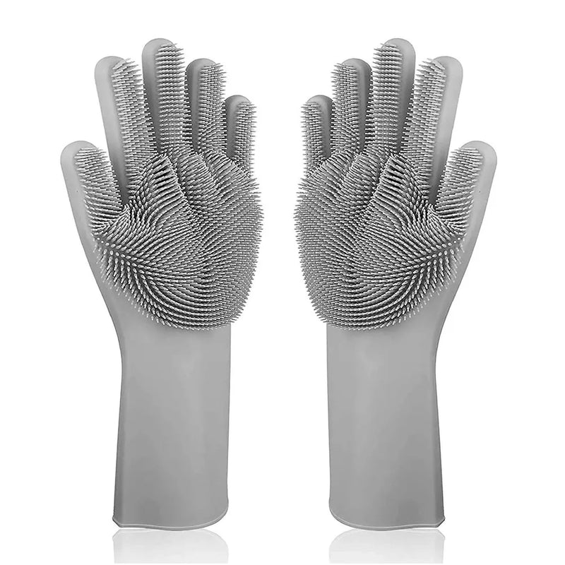 Multi-Purpose Silicone Cleaning Gloves | Dish & Pet Care