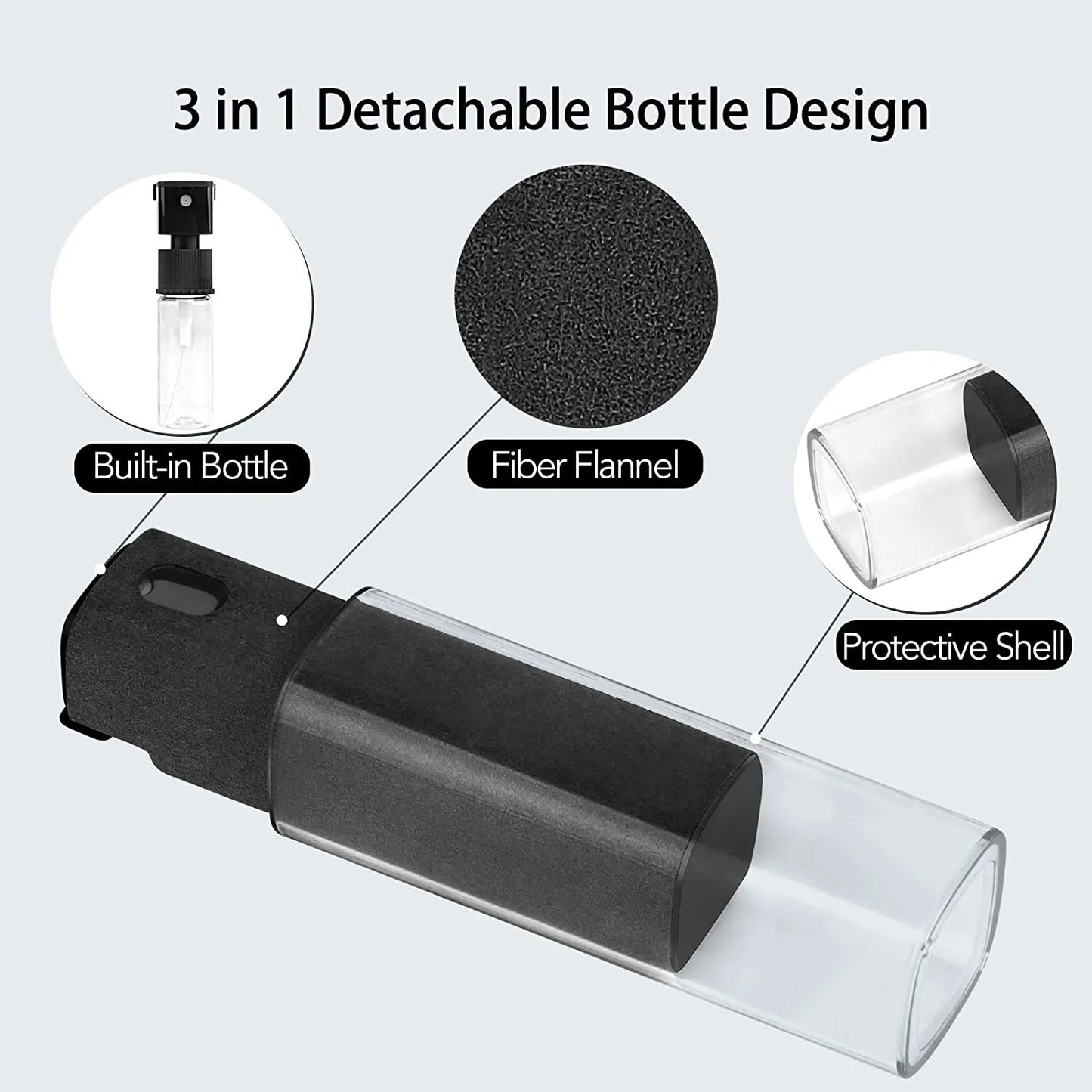 Ultimate 2-in-1 Screen Cleaner Spray with Microfiber Wipe