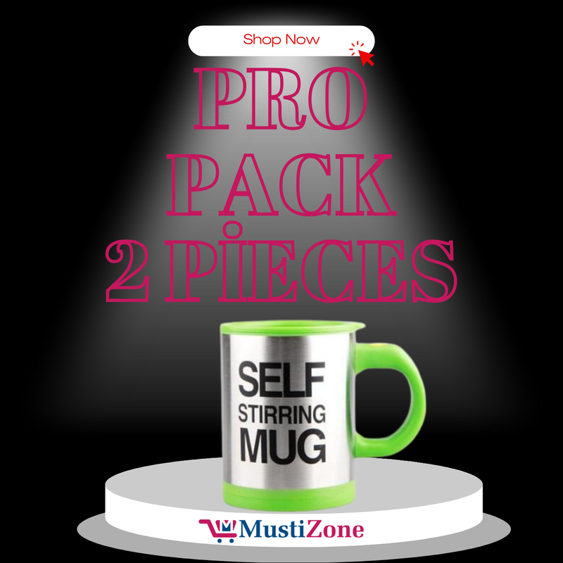 Self Stirring Coffee Mug with Magnetic Stirrer – Stainless Steel, Effortless Mixing