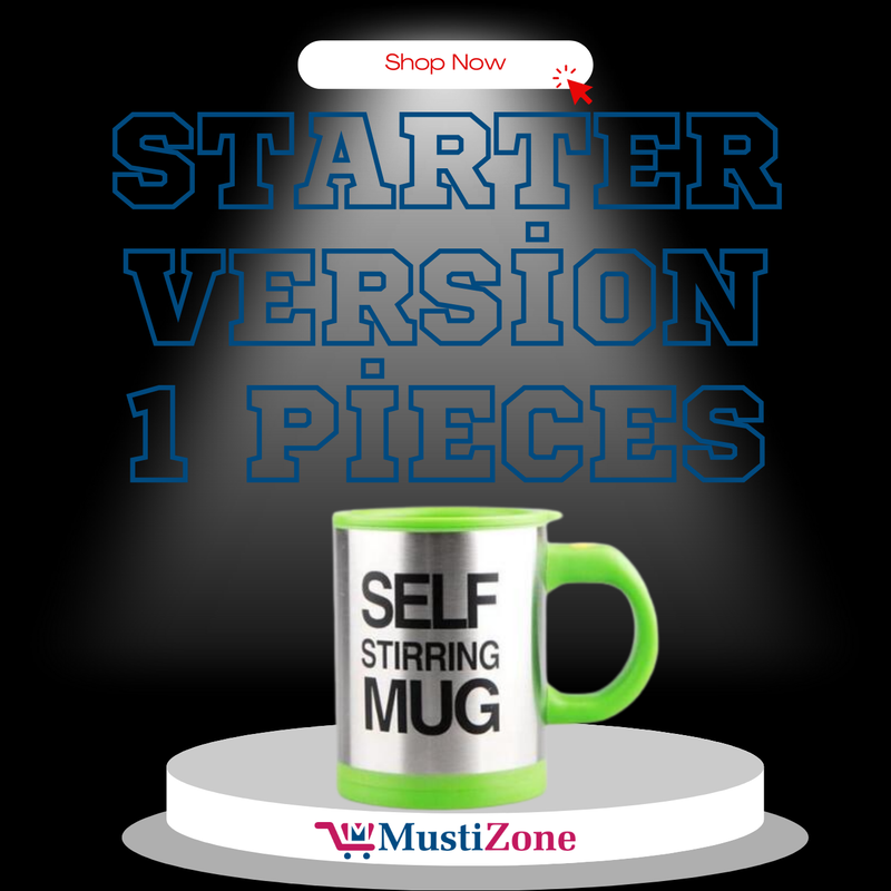 Self Stirring Coffee Mug with Magnetic Stirrer – Stainless Steel, Effortless Mixing