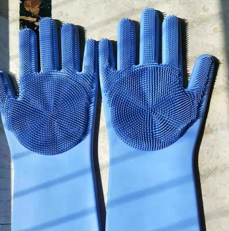Multi-Purpose Silicone Cleaning Gloves | Dish & Pet Care