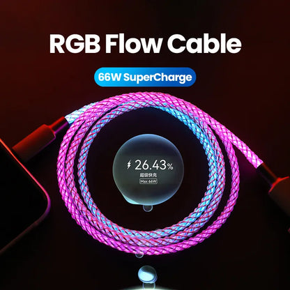 RGB Light Charging Cable – Fast, Durable, Stylish