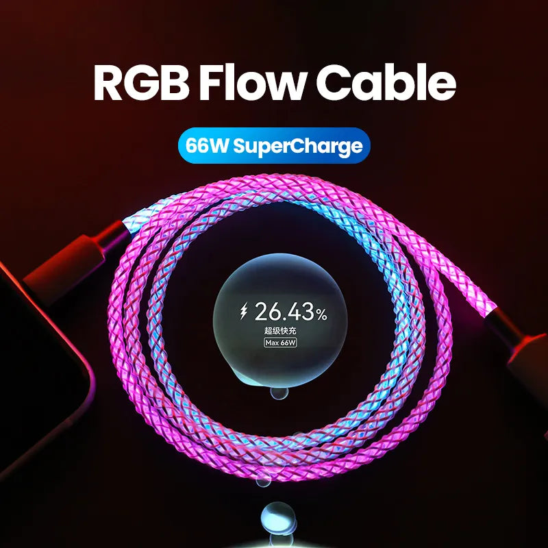 RGB Light Charging Cable – Fast, Durable, Stylish