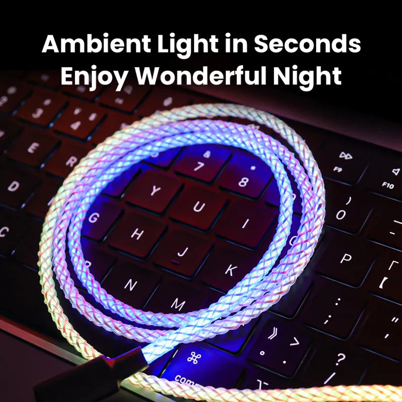 RGB Light Charging Cable – Fast, Durable, Stylish