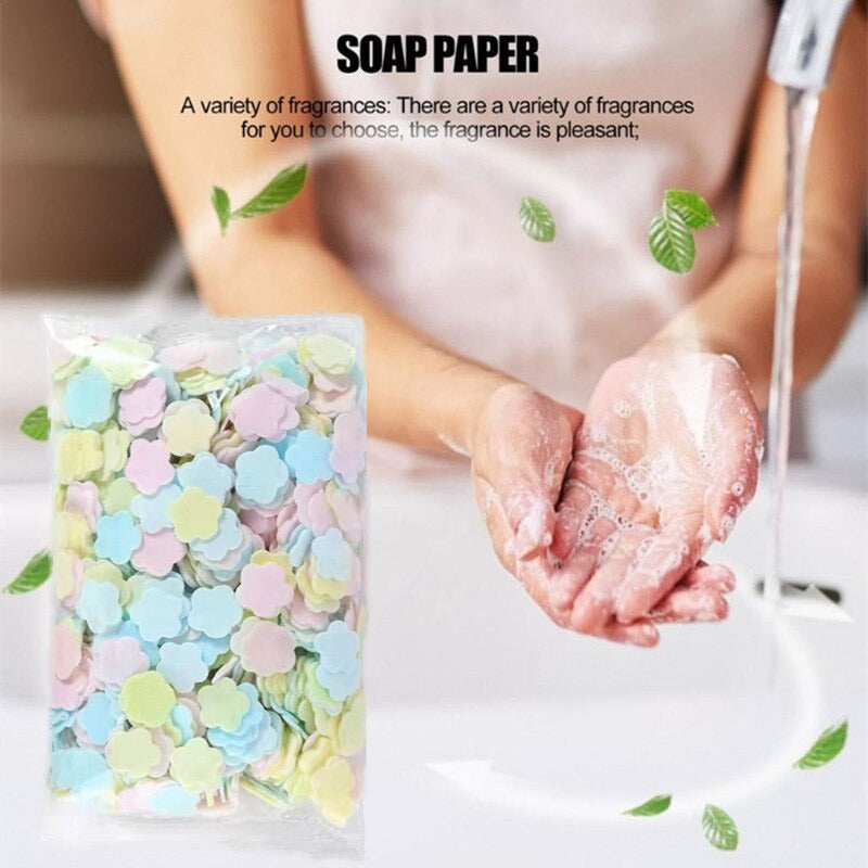 1000pcs Disinfecting Soap Paper Sheets – Portable Hand Wash for Travel & Outdoors