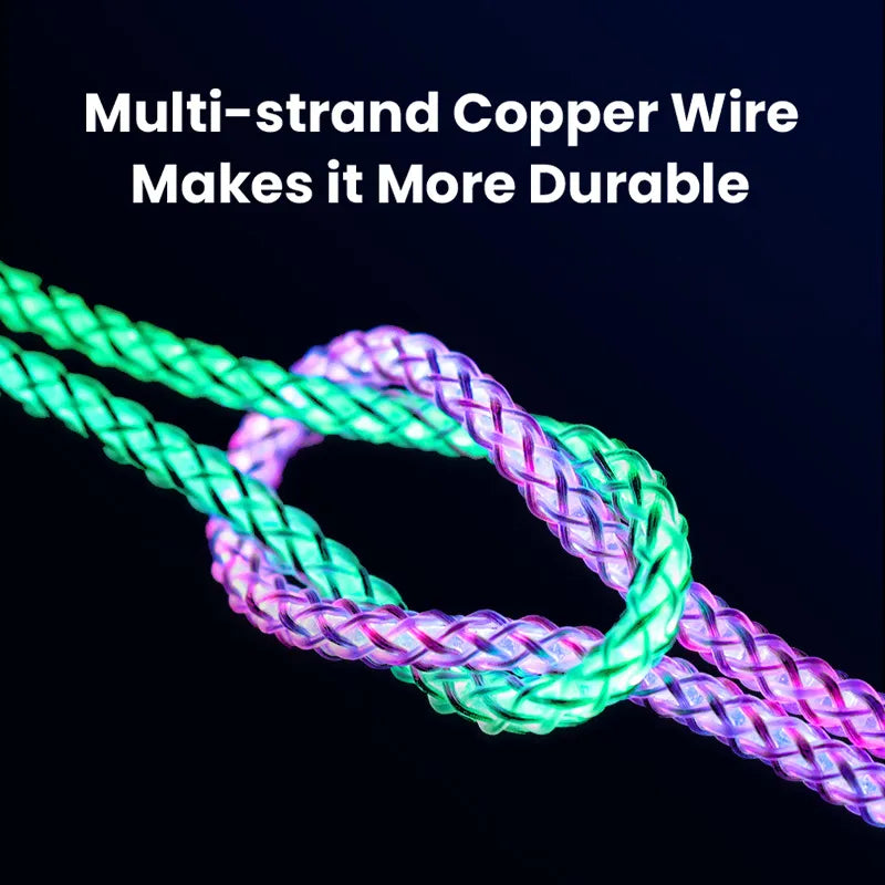 RGB Light Charging Cable – Fast, Durable, Stylish