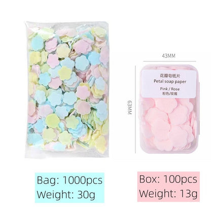 1000pcs Disinfecting Soap Paper Sheets – Portable Hand Wash for Travel & Outdoors