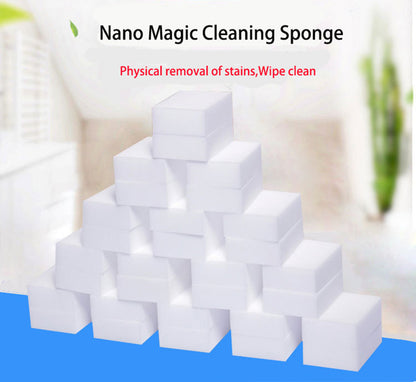 Magic Cleaning Sponges – 50/100pcs Eco-Friendly Eraser Pads for All Surfaces