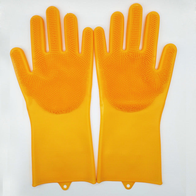 Multi-Purpose Silicone Cleaning Gloves | Dish & Pet Care