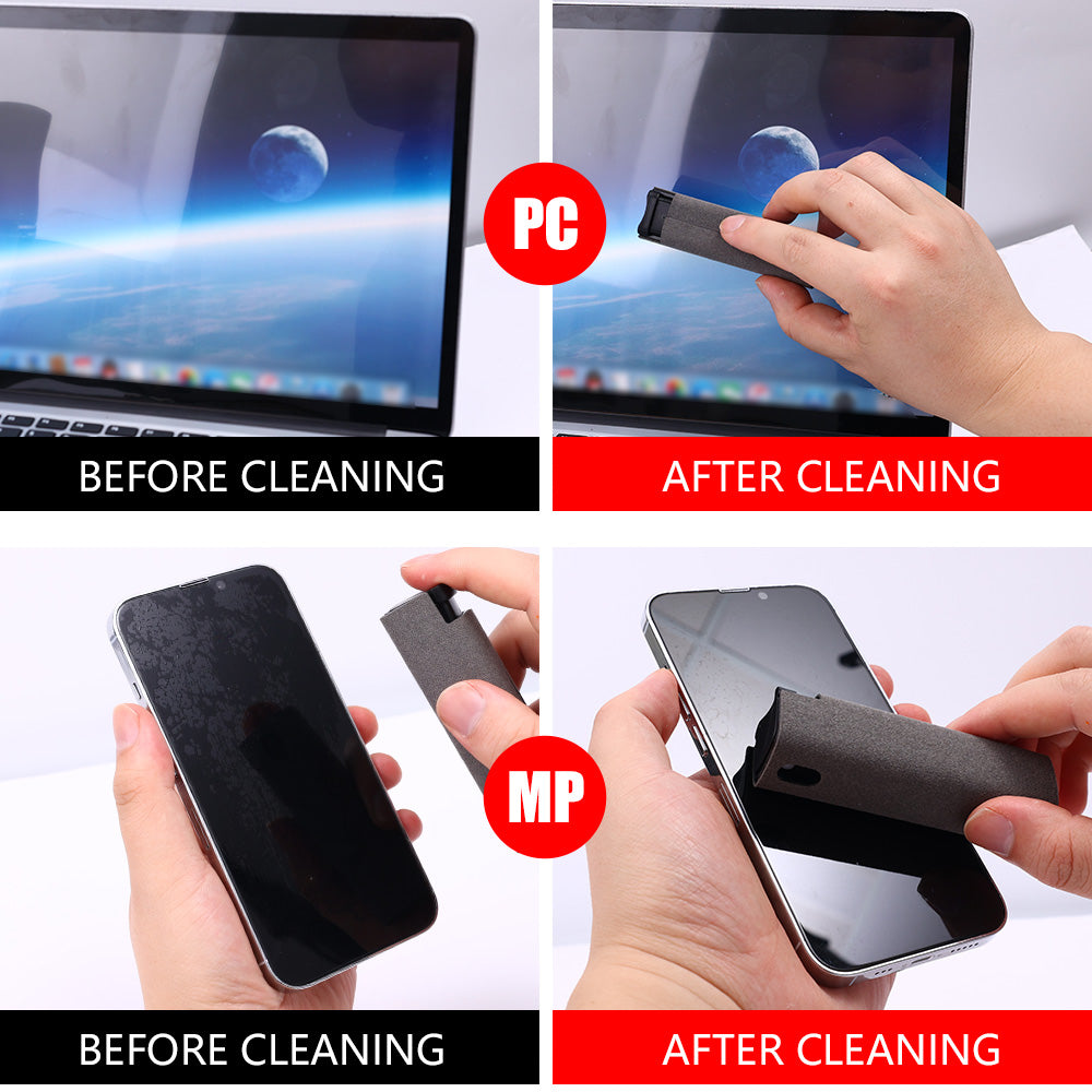 Ultimate 2-in-1 Screen Cleaner Spray with Microfiber Wipe
