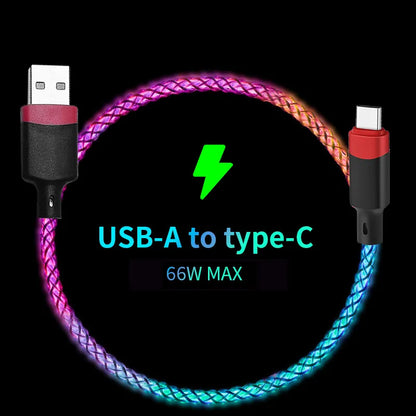 RGB Light Charging Cable – Fast, Durable, Stylish