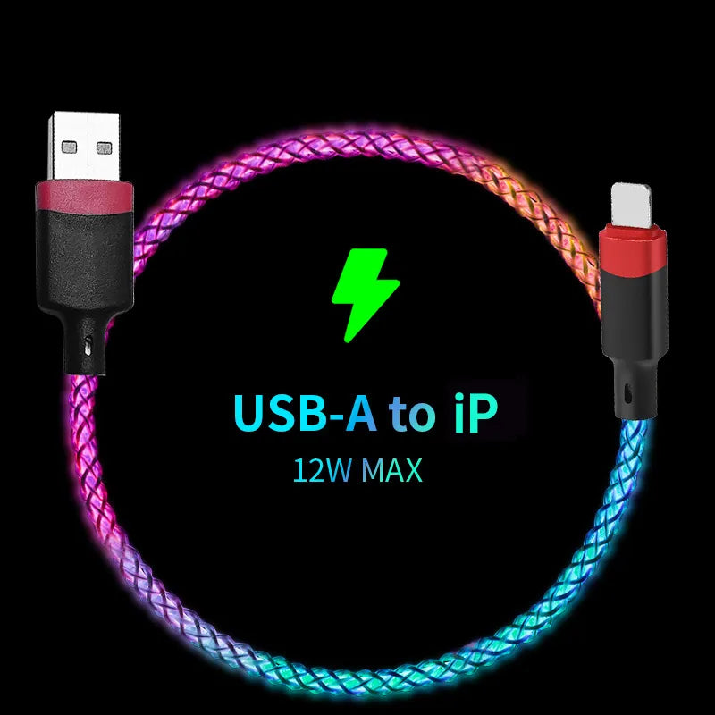 RGB Light Charging Cable – Fast, Durable, Stylish